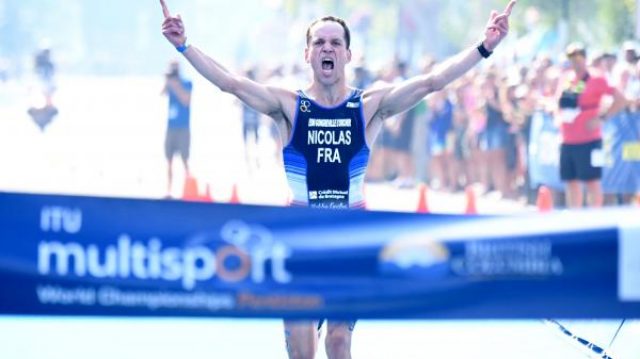 Le Brestois Benoît Nicolas est devenu, à 40 ans, champion du monde de duathlon courte distance pour la seconde fois.