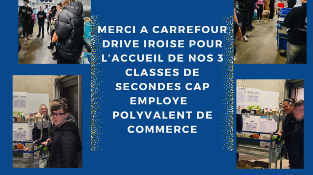 Immersion professionnelle chez Carrefour Drive Iroise 