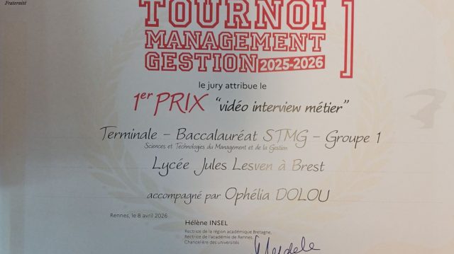 Les TSTMG spécialité Gestion Finance remportent le tournoi de gestion académique !