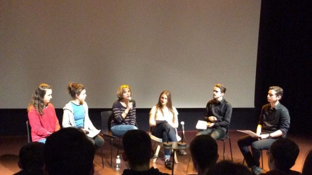 Rencontre littéraire entre l'auteure Valentine Goby et les étudiants de BTS CG à la médiathèque des Capucins.