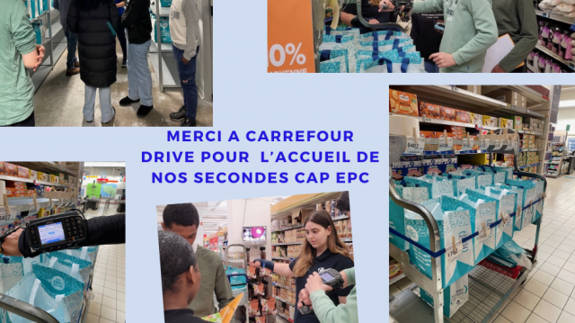 Nos secondes CAP Equipier Polyvalent de Commerce accueillis au Carrefour Drive de Brest
