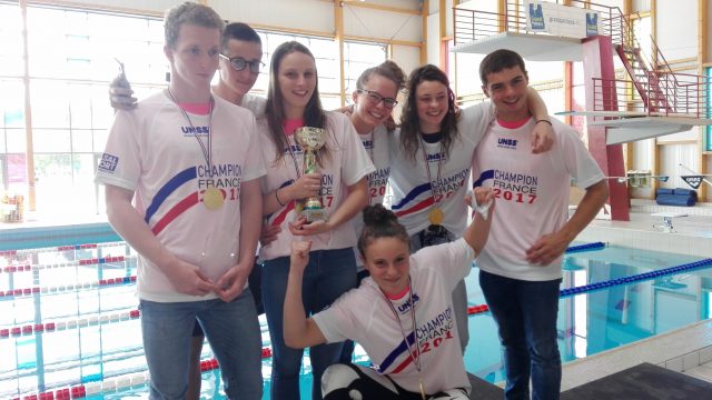 CHAMPIONS DE FRANCE 2017 DE NATATION UNSS