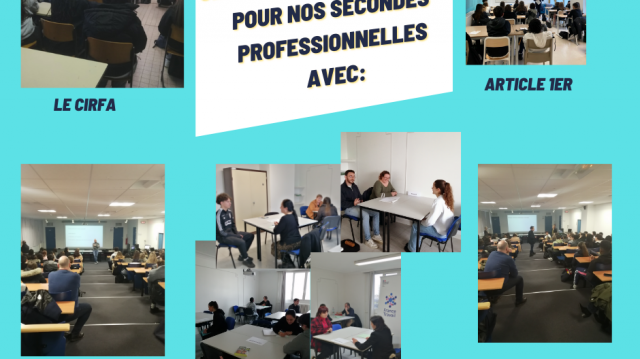 Semaine dédiée à l'Entreprise pour nos secondes professionnelles