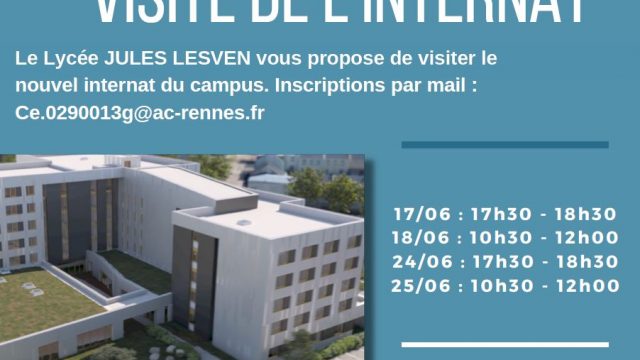 Visite possible de l'internat