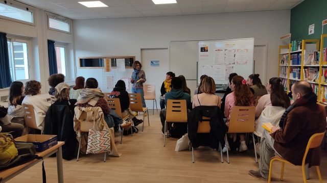 Elise Golberg, autrice, rencontre les 2nde1 et les TS2 MMV 