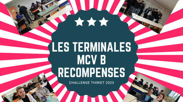 Nos Terminales MCV B récompensés Nos Terminales MCV B récompensés