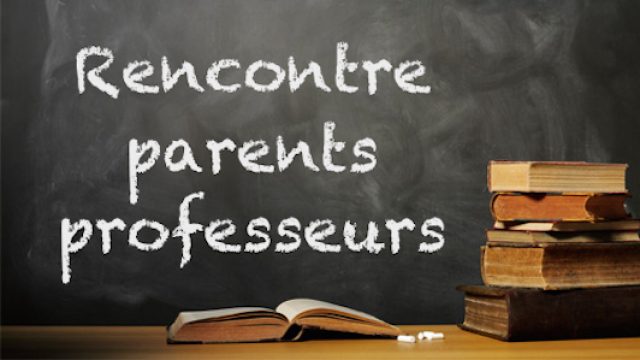 Les dates de la réunion parents-professeurs 