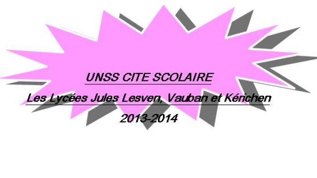 Les activités sportives de la cité scolaire : UNSS