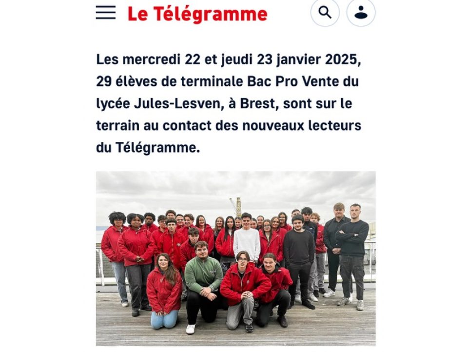 Les terminales MCVB à la une