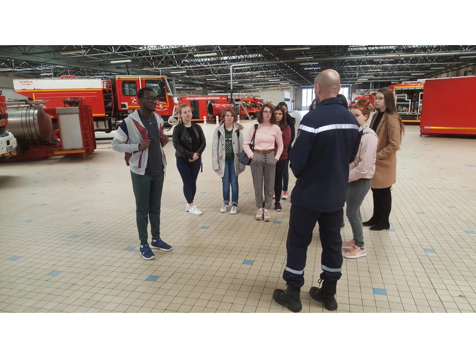 Visite du  centre de secours de Brest : Lycéens de la sécurité civile
