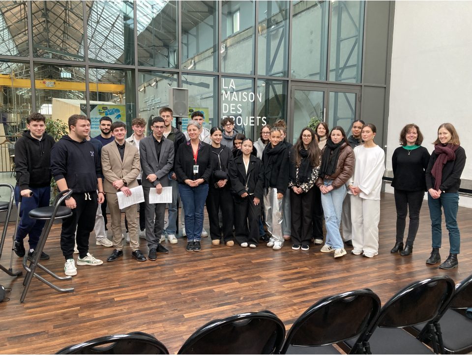 Les BTS 1 CI rencontrent Jeanne Robet au festival longueur d'ondes à Brest 