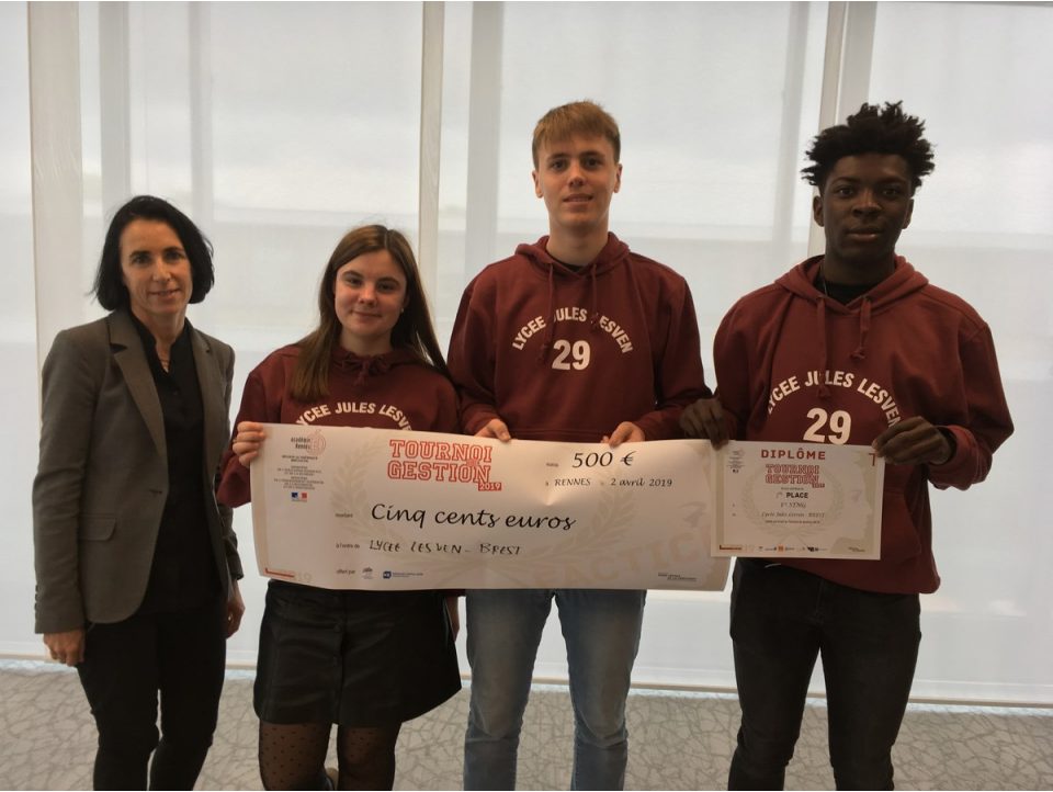 Le lycée Lesven vainqueur de la huitième édition académique du tournoi de gestion 2019