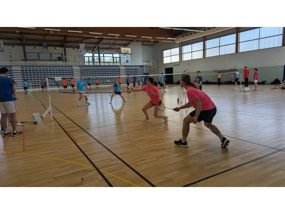 Le lycée Jules Lesven : Champion départemental de badminton en duo mixte 