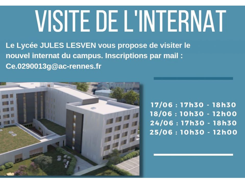 Visite possible de l'internat