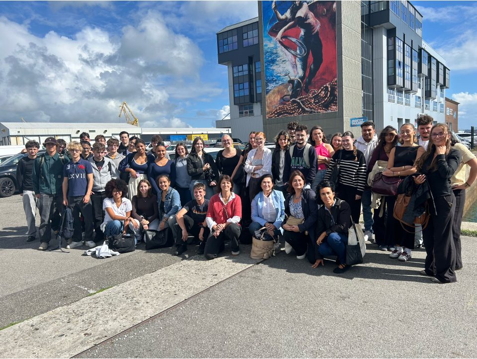 Découverte du port de Brest par les étudiants de première année de BTS Commerce International