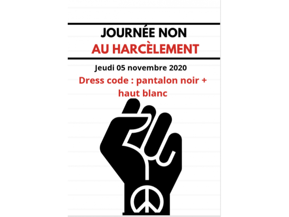 JOURNÉE : NON AU HARCÈLEMENT